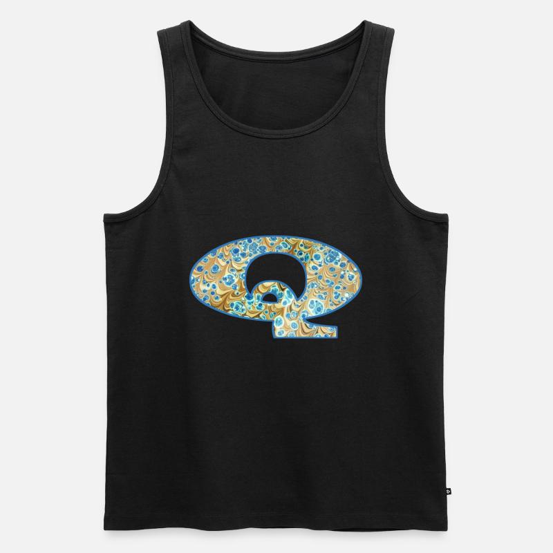 q e 243 - Männer Premium Bio Tank Top - Schwarz