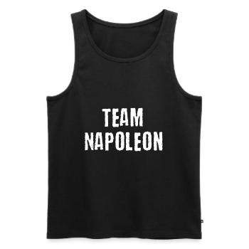 Napoleon Team Bonaparte story gift idea - Men's Premium Organic Tank Top - black - Front - Michal (187cm)