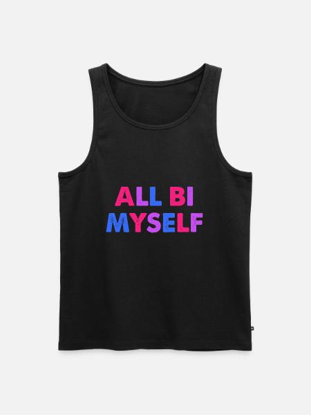 All Bi Myself - Men's Premium Organic Tank Top - black