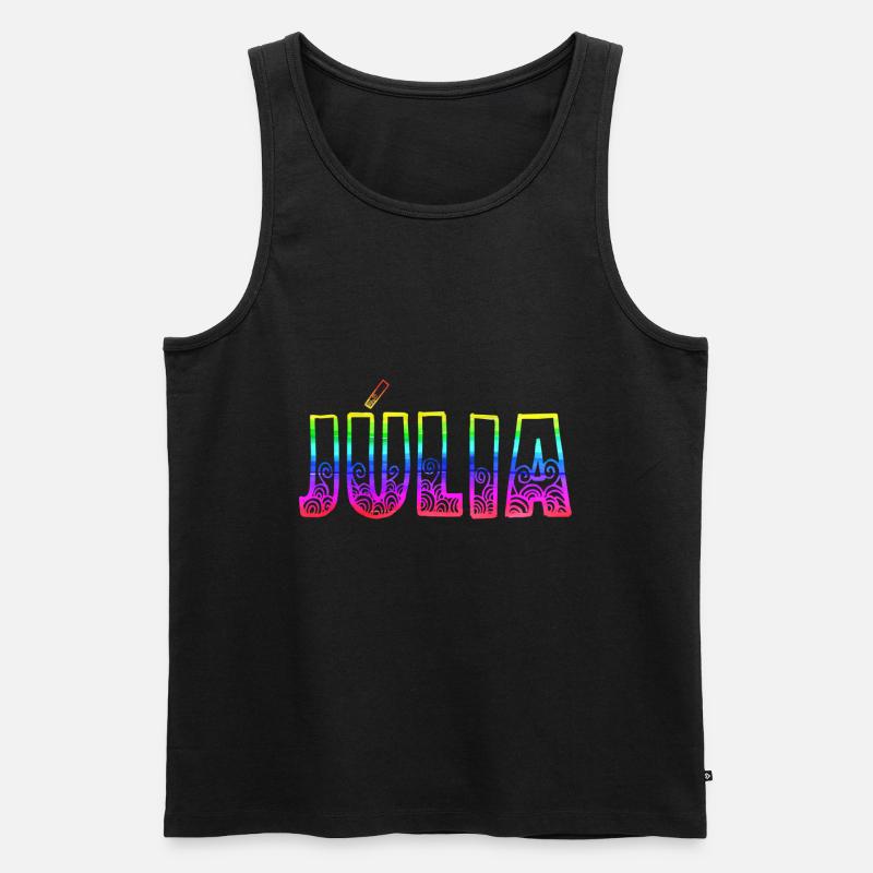 julia rs regenbogen - Männer Premium Bio Tank Top - Schwarz