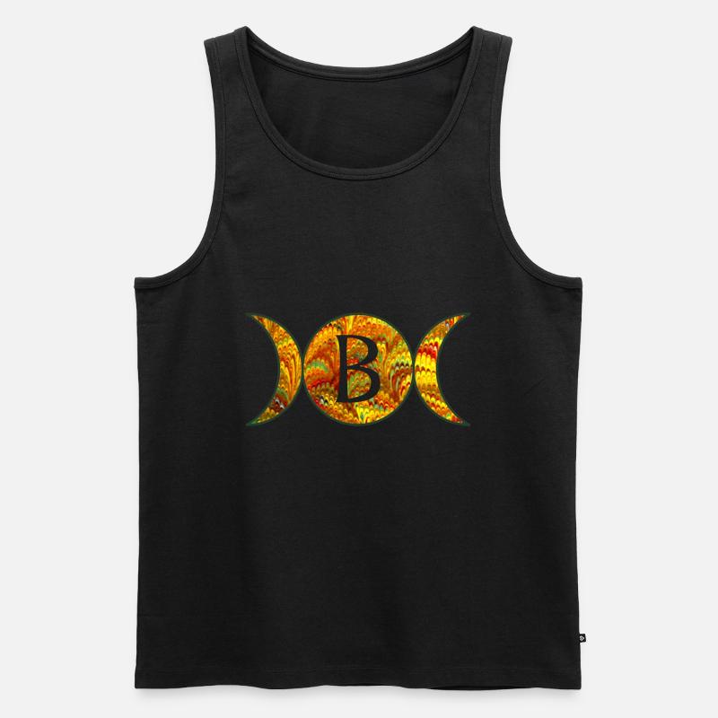 mondphasen e 38 b - Männer Premium Bio Tank Top - Schwarz
