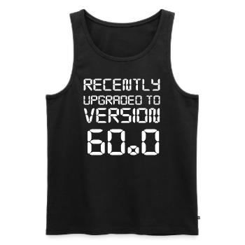 60. Geburtstag - Männer Premium Bio Tank Top - Schwarz - Vorne - AI Model Male 178 light (178cm)