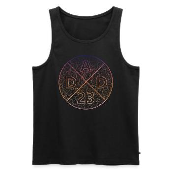 Dad - Männer Premium Bio Tank Top - Schwarz - Vorne - Michal (187cm)