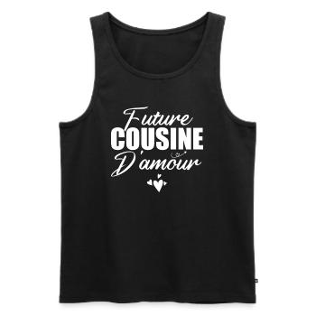Future cousine d'amour - Débardeur bio Premium Homme - noir - Devant - Michal (187cm)