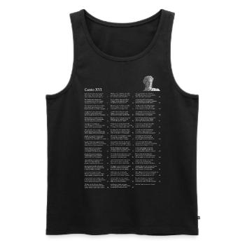 Dante - Divine Comedy - Canto XVI - Men's Premium Organic Tank Top - black - Front - AI Model Male 178 light (178cm)