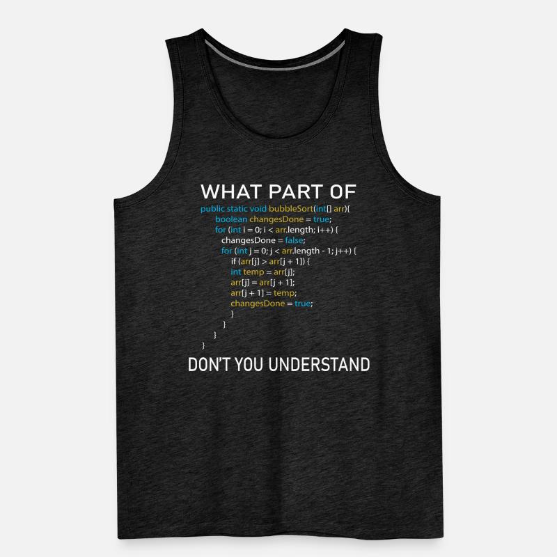 Programmer saying computer scientist gift idea Men's Premium Organic Tank Top