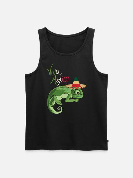 Viva Mexico Sombrero - Men's Premium Organic Tank Top - black