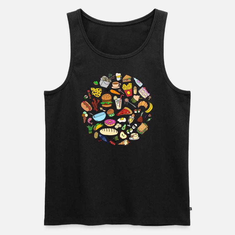food circle - Männer Premium Bio Tank Top - Schwarz