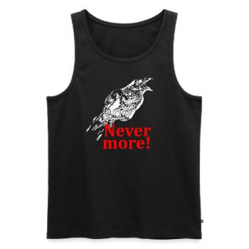 The Raven - Nevermore! - Débardeur bio Premium Homme - noir - Devant - AI Model Male 178 light (178cm)