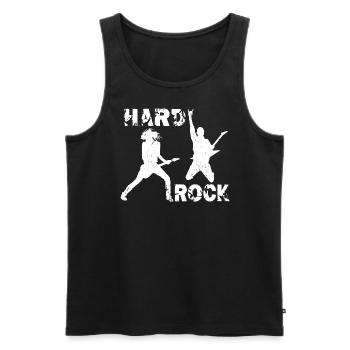 Hard Rock Gitarristen - Männer Premium Bio Tank Top - Schwarz - Vorne - Michal (187cm)