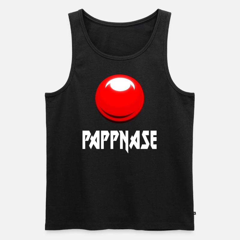 PAPPNASE - Männer Premium Bio Tank Top - Schwarz