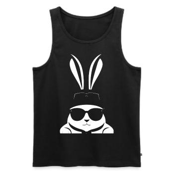 Lunettes de soleil Funny Rabbit Cool Sunglas Rabbit - Débardeur bio Premium Homme - noir - Devant - Michal (187cm)