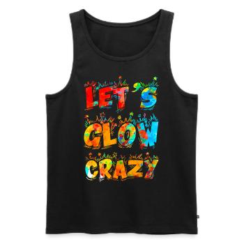Laisser briller Crazy Retro Citation colorée - Débardeur bio Premium Homme - noir - Devant - AI Model Male 178 light (178cm)