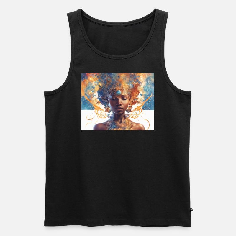 Samadhi - Männer Premium Bio Tank Top - Schwarz