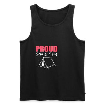 Proud Scout Mother Loving Mother Poison - Men's Premium Organic Tank Top - black - Front - AI Model Male 178 light (178cm)
