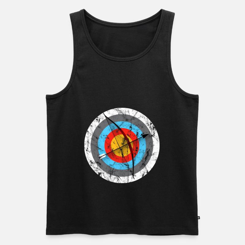 Archery Target Archer Gift - Men's Premium Organic Tank Top - black