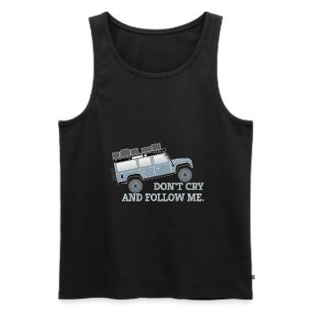 Tente de toit Hors-route 4x4 Véhicule T-Shirt - Débardeur bio Premium Homme - noir - Devant - Michal (187cm)