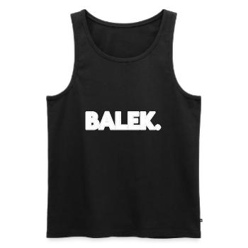 Balek - Débardeur bio Premium Homme - noir - Devant - AI Model Male 178 light (178cm)