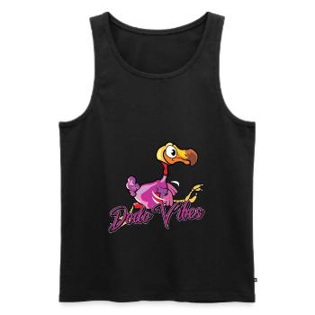 Dodo Mauritius Bird Dronte - Men's Premium Organic Tank Top - black - Front - AI Model Male 178 light (178cm)