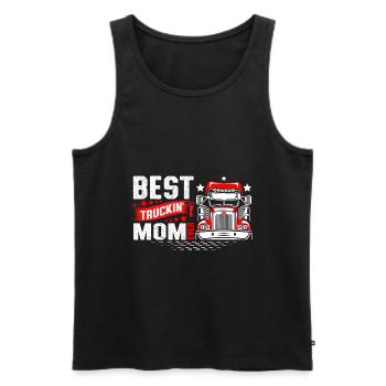 Best Truckin Mom ever - Débardeur bio Premium Homme - noir - Devant - Michal (187cm)