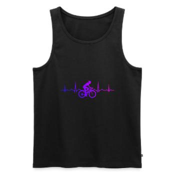 Cyclisme Cyclisme VTT Cyclisme - Débardeur bio Premium Homme - noir - Devant - Michal (187cm)