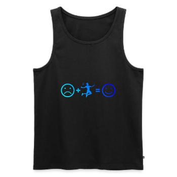 Badminton Damen Badmintonspieler Herren Squash - Männer Premium Bio Tank Top - Schwarz - Vorne - Michal (187cm)