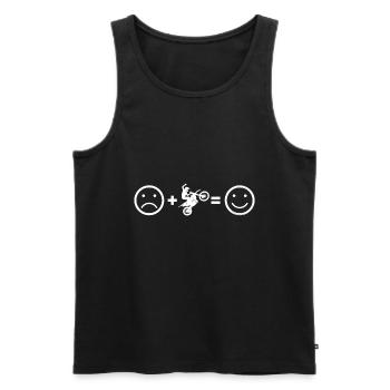 Dirt Bike Men's Motocross Freestyle Motocross - Men's Premium Organic Tank Top - black - Front - Michal (187cm)