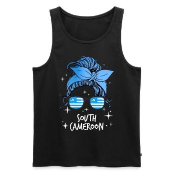 Südkamerun - Männer Premium Bio Tank Top - Schwarz - Vorne - AI Model Male 178 light (178cm)