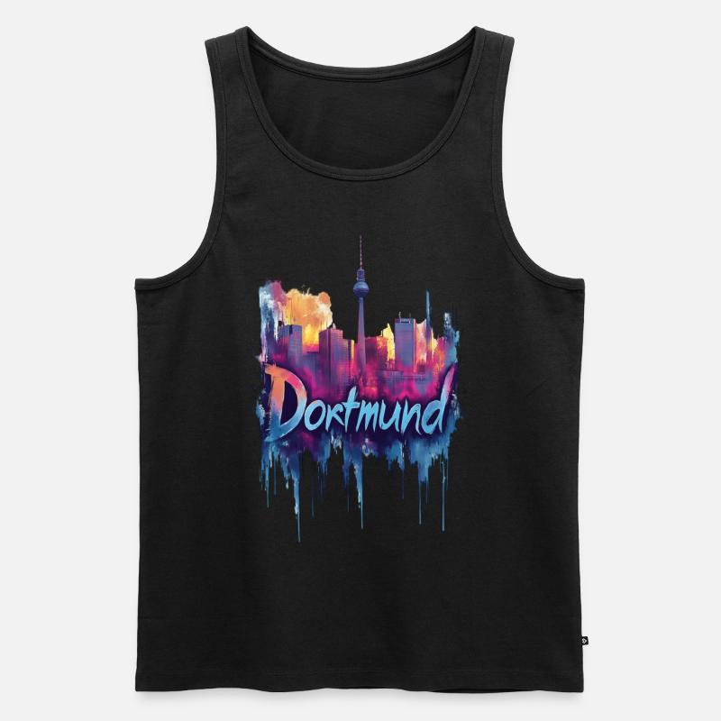 Dortmund - Männer Premium Bio Tank Top - Schwarz