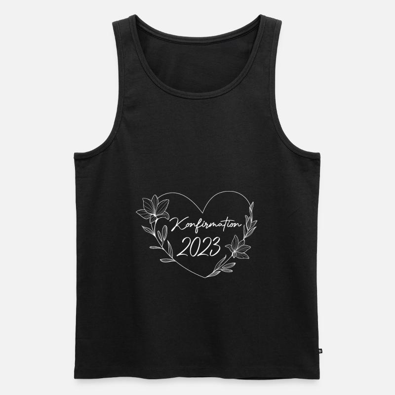 Konfirmand 2023 Konfirmation - Männer Premium Bio Tank Top - Schwarz