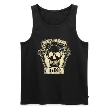 Junggesellenabschied Party Crew Feiern Hochzeit - Männer Premium Bio Tank Top - Schwarz - Vorne - Michal (187cm)