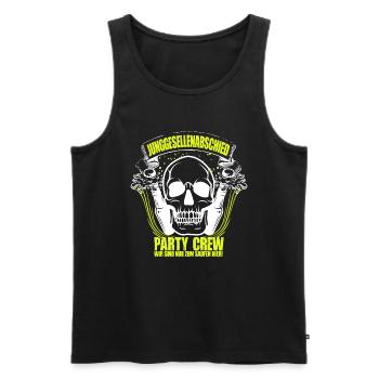 Junggesellenabschied Party Crew Feiern Hochzeit - Männer Premium Bio Tank Top - Schwarz - Vorne - Michal (187cm)