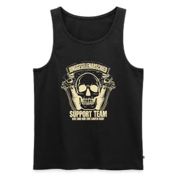 Junggesellenabschied Party Crew Feiern Hochzeit - Männer Premium Bio Tank Top - Schwarz - Vorne - Michal (187cm)