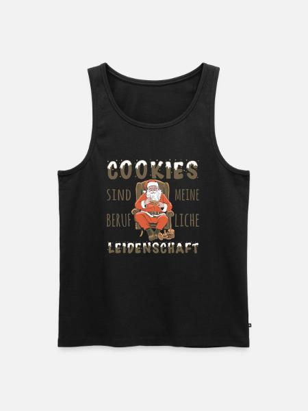 Lustig Datenschützer berufliche Cookies - Männer Premium Bio Tank Top - Schwarz