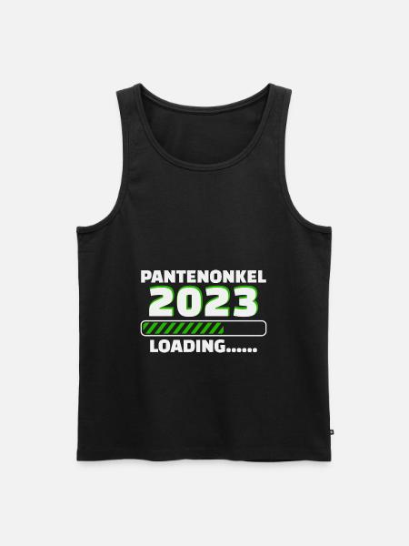 Patenonkel 2023 Loading Taufpate - Männer Premium Bio Tank Top - Schwarz