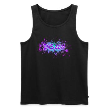 Insain - Männer Premium Bio Tank Top - Schwarz - Vorne - Michal (187cm)