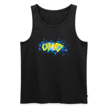 OMG - Männer Premium Bio Tank Top - Schwarz - Vorne - Michal (187cm)