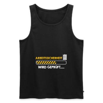 Fachkraft Arbeitssicherheit Ladebalken - Männer Premium Bio Tank Top - Schwarz - Vorne - Michal (187cm)