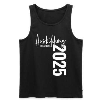 Ausbildung Abschluss 2025 - Männer Premium Bio Tank Top - Schwarz - Vorne - Michal (187cm)