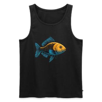 Fantasy Fisch - Männer Premium Bio Tank Top - Schwarz - Vorne - AI Model Male 178 light (178cm)