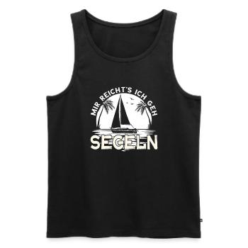 Segelboot Katamaran Kapitän Segeln Segler Geschenk - Männer Premium Bio Tank Top - Schwarz - Vorne - Michal (187cm)
