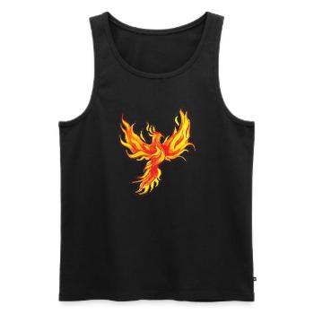 Phoenix Bird Mythical Creatures - Men's Premium Organic Tank Top - black - Front - Michal (187cm)