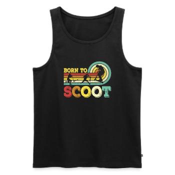 Born to Scoot Stunt Scooter Trick Scooter Scooter - Men's Premium Organic Tank Top - black - Front - AI Model Male 178 light (178cm)