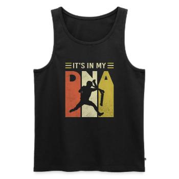 It's in my DNA Stuntscooter Trickscooter Roller - Männer Premium Bio Tank Top - Schwarz - Vorne - AI Model Male 178 light (178cm)