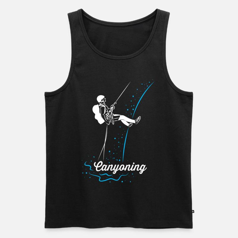 Canyoning - Männer Premium Bio Tank Top - Schwarz