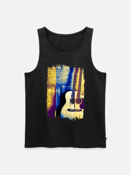 Acoustic Guitar Guitar Acoustic Guitar Music - Men's Premium Organic Tank Top - black
