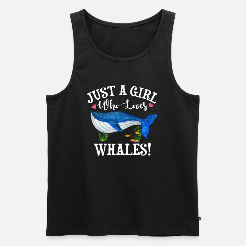 Wal - Männer Premium Bio Tank Top - Schwarz