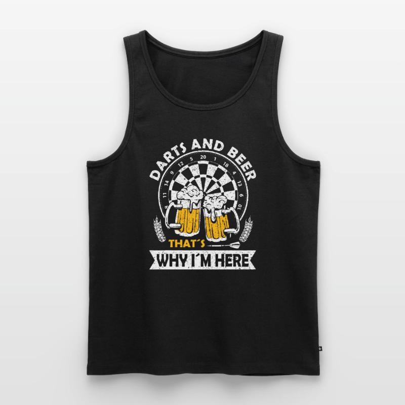 Dart Player Dart Board One Dart Competition Arrowd Men's Premium Organic Tank Top