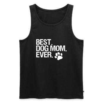 Meilleure maman de chien Everbluey kidsaunt trixie heelerchill - Débardeur bio Premium Homme - noir - Devant - AI Model Male 178 light (178cm)