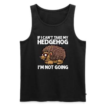 Cooler Igel für Männer Frauen Igel Liebhaber Hecke - Männer Premium Bio Tank Top - Schwarz - Vorne - AI Model Male 178 light (178cm)